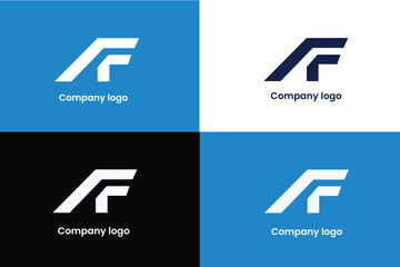 letter f logo, letter s logo, letter ff company iconic logo, real estate corporaet logo letter f, brandmark, logomark,transport airline logo - obrazy, fototapety, plakaty