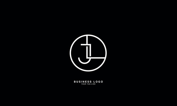 JL, LJ, J, L, Abstract Letters Logo Monogram