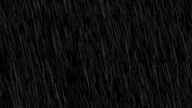 Rain Drops Falling Computer generated rain looped animation. 4k heavy rain version.