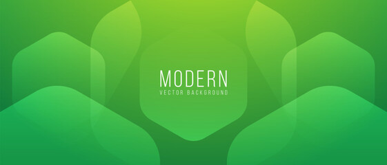Abstract green geometric background with place for your text. Modern design template. Vector illustration