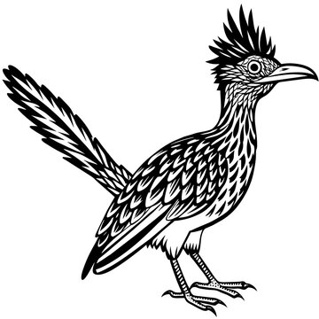 recommend clip art: roadrunner silhouette vector art illustration