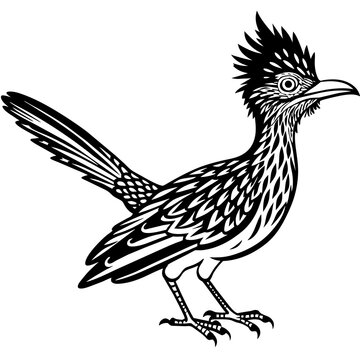 recommend clip art: roadrunner silhouette vector art illustration
