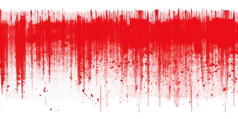 Red thin barely noticeable paint brush lines background pattern isolated on white background gritty halftone