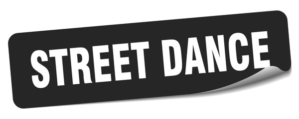 street dance sticker. street dance label