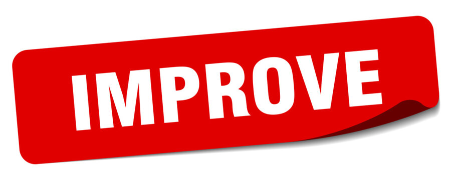 improve sticker. improve label