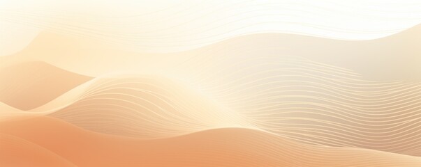 Fototapeta na wymiar Beige gradient wave pattern background with noise texture and soft surface