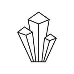 Drugs Crystals icon design, isolated on white background, vector illustration