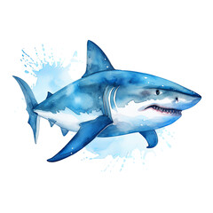 Drawing of a Great White Shark