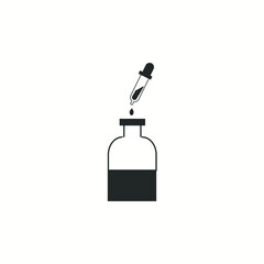 tincture icon , pipette icon Medical test tube Vector