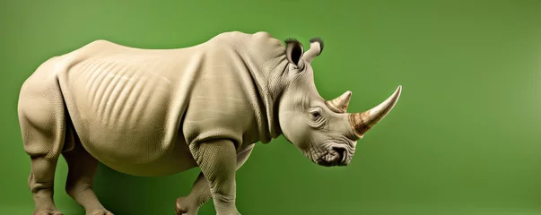 Fotobehang African rhino detail. © Michal