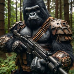a gorilla soldier