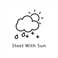 Sleet With Sun icon