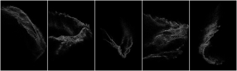 White grainy texture. Abstract dust overlay. Grain noise. White explosion on black background. Splash realistic effect. Set vector illustration, eps 10.	
