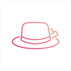 Hat  icon editable stock vector icon