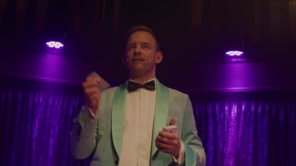 Magician Entertainer Card Trick Performer - Powered by Adobe