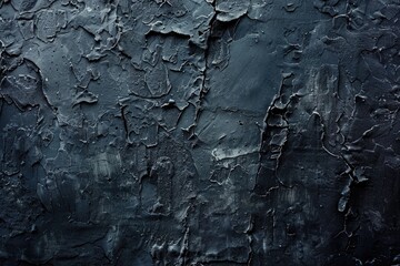 Black Textured Background. Dark Grunge Concrete Stone Wall Texture in Grey Tones