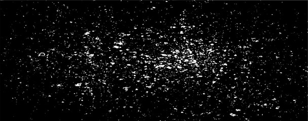 Obraz premium Snow, stars, twinkling lights, rain drops on black background. Abstract vector noise. Small particles of debris and dust. Distressed uneven grunge texture overlay.