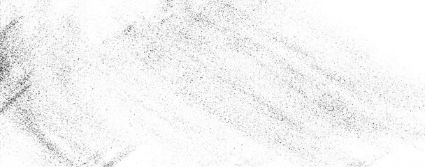 Monochrome texture composed of irregular graphic elements. Distressed uneven grunge background. Abstract vector illustration. Overlay for interesting effect and depth. Isolated on white background.