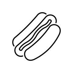 Hot Dog icon editable stock vector icon