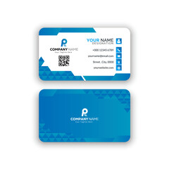 Corporate creative and modern Stylish Professional Business card template design (Double Sided)