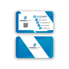 Corporate creative and modern Stylish Professional Business card template design (Double Sided)