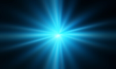 Sun brust lens flare glow