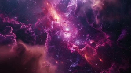 Celestial Wonder: Witness the Interstellar Nebula Canvas, where the Ethereal Blend of Cosmic Clouds...