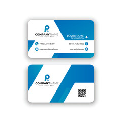 Corporate creative and modern Stylish Professional Business card template design (Double Sided)