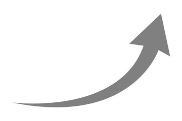grey curve arrow graph up direction