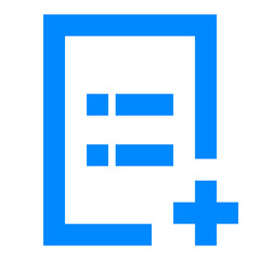 Obraz premium Zhongtian knowledge blue outline icon pack