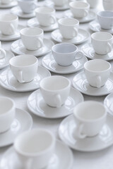 cups of coffee, cup of tea, white