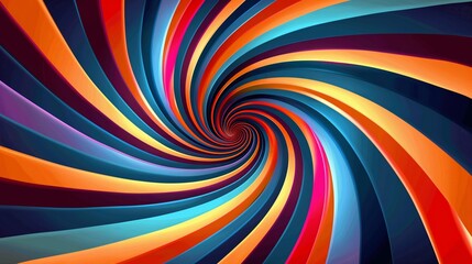 Neon Op Art Hypnotic created with Generative AI Technology, ai, generative