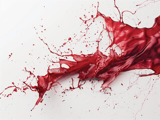 red paint splash