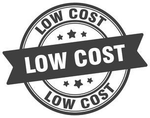 Fototapeta premium low cost stamp. low cost label on transparent background. round sign
