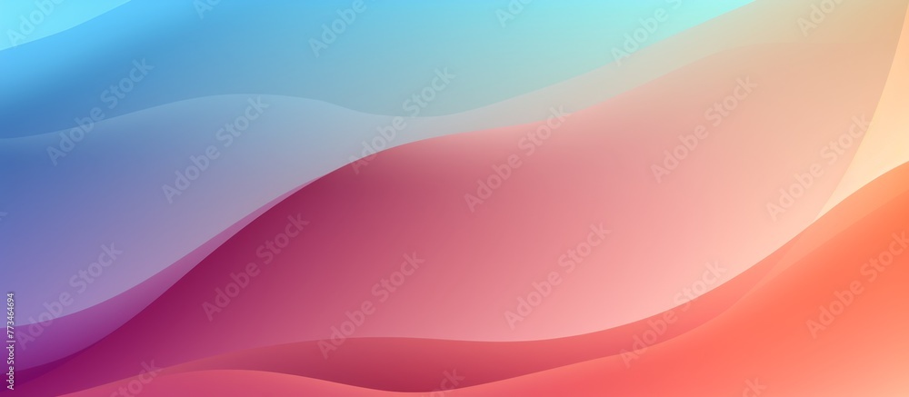 Poster vibrant and dynamic close-up of a background featuring a captivating wavy design in a multitude of c
