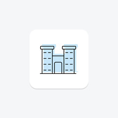 Condominium icon, energy, generator, power, renewable, editable vector, pixel perfect, illustrator ai file