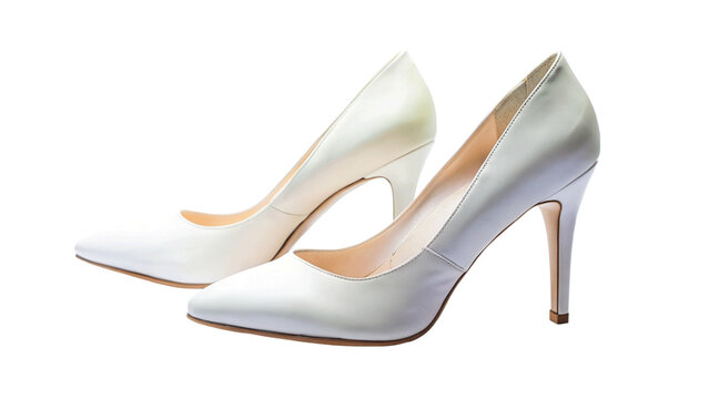 Heels isolated on Transparent background. National Two Different Colored Shoes Day