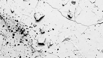 A black and white photo of a cracked wall. Perfect for backgrounds or textures