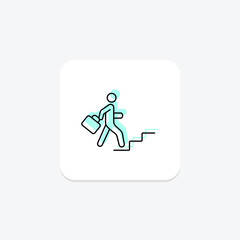 Fototapeta premium Business Success icon, success, achievement, goal, victory, editable vector, pixel perfect, illustrator ai file
