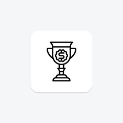 Bonus Cup icon, cup, reward, recognition, incentive, editable vector, pixel perfect, illustrator ai file