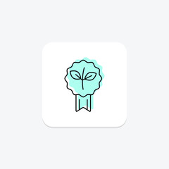 Green Initiative Award icon, initiative, award, recognition, environment, editable vector, pixel perfect, illustrator ai file