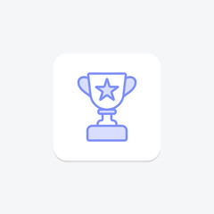 Recognition Trophy icon, trophy, award, honor, symbol, editable vector, pixel perfect, illustrator ai file