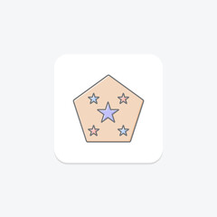 Recognition Star icon, star, award, honor, symbol, editable vector, pixel perfect, illustrator ai file