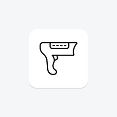 Barcode Machine icon, machine, scanner, logistics, tracking, editable vector, pixel perfect, illustrator ai file