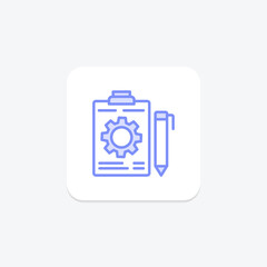 Order Processing icon, processing, fulfillment, logistics, delivery, editable vector, pixel perfect, illustrator ai file