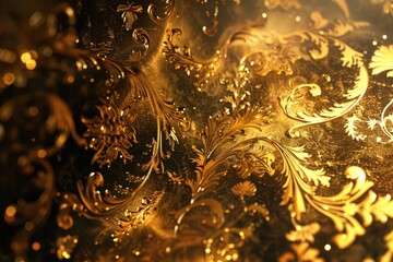 Detailed close up of a gold clock face. Ideal for time management concepts