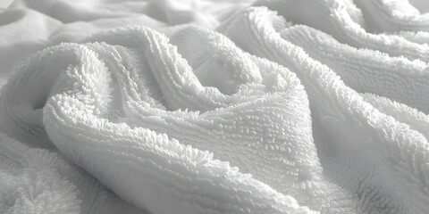 Soft white towel texture background made of cotton fibers ideal for baby spa hotel or laundry settings. Concept Spa Towel, Baby Photography, Hotel Decor, Laundry Service, White Cotton Fibers