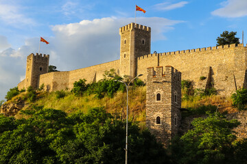 Fototapeta na wymiar Kale Fortress in Skopje, North Macedonia