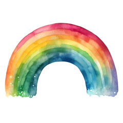 Fototapeta premium Rainbow Arching Over Clouds