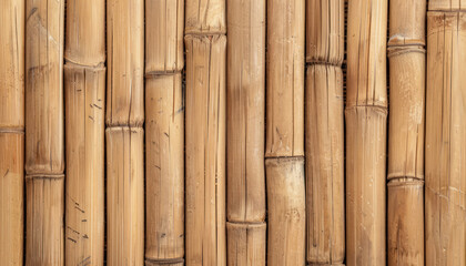 Vertical bamboo stems texture natural background - obrazy, fototapety, plakaty